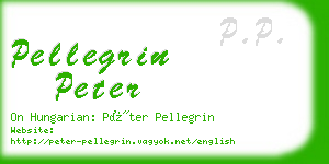 pellegrin peter business card